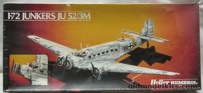 Heller 1/72 Junkers Ju-52/3M, 80380 plastic model kit